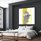 Catch Phrase III by June Erica Vess on GIANT ART - yellow abstract