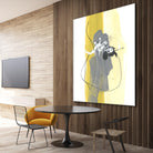 Catch Phrase III by June Erica Vess on GIANT ART - yellow abstract