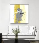 Catch Phrase III by June Erica Vess on GIANT ART - yellow abstract