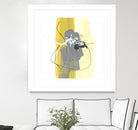 Catch Phrase III by June Erica Vess on GIANT ART - yellow abstract
