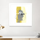 Catch Phrase III by June Erica Vess on GIANT ART - yellow abstract