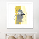 Catch Phrase III by June Erica Vess on GIANT ART - yellow abstract
