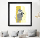 Catch Phrase III by June Erica Vess on GIANT ART - yellow abstract