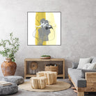 Catch Phrase III by June Erica Vess on GIANT ART - yellow abstract