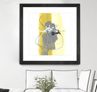 Catch Phrase III by June Erica Vess on GIANT ART - yellow abstract