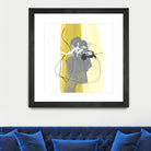 Catch Phrase III by June Erica Vess on GIANT ART - yellow abstract