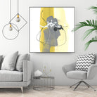 Catch Phrase III by June Erica Vess on GIANT ART - yellow abstract