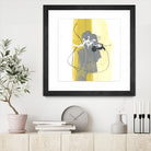 Catch Phrase III by June Erica Vess on GIANT ART - yellow abstract