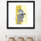 Catch Phrase III by June Erica Vess on GIANT ART - yellow abstract