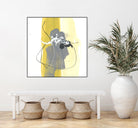 Catch Phrase III by June Erica Vess on GIANT ART - yellow abstract