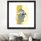 Catch Phrase III by June Erica Vess on GIANT ART - yellow abstract