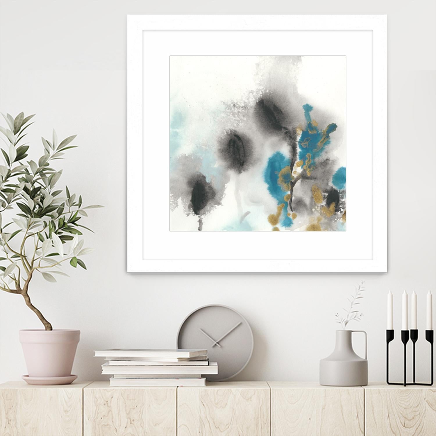 Cerulean Mirage I by June Erica Vess on GIANT ART - blue abstract