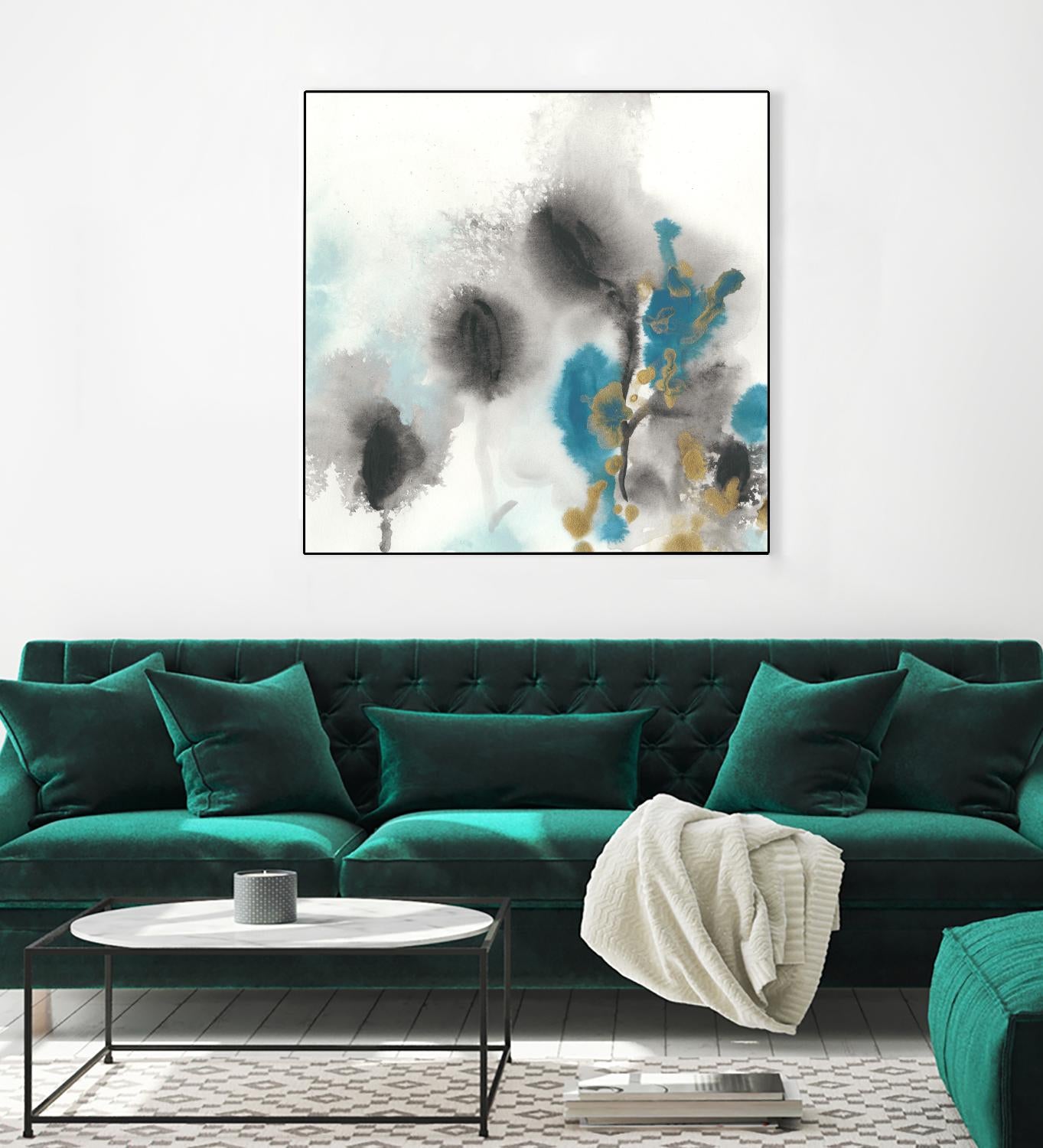 Cerulean Mirage I by June Erica Vess on GIANT ART - blue abstract