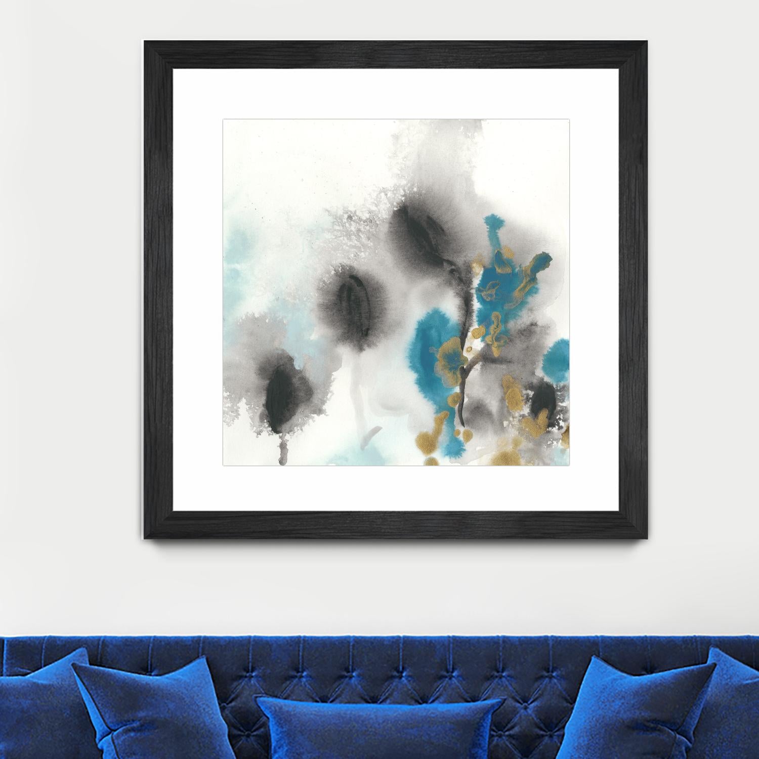 Cerulean Mirage I by June Erica Vess on GIANT ART - blue abstract
