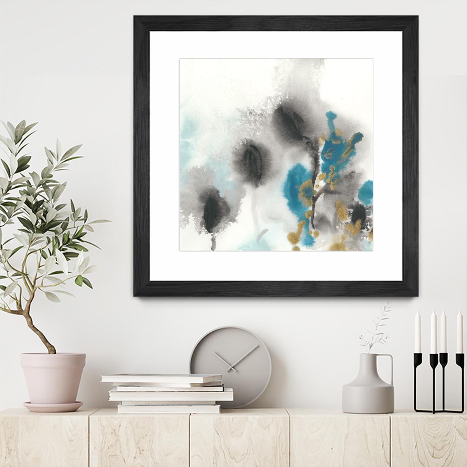 Cerulean Mirage I by June Erica Vess on GIANT ART - blue abstract