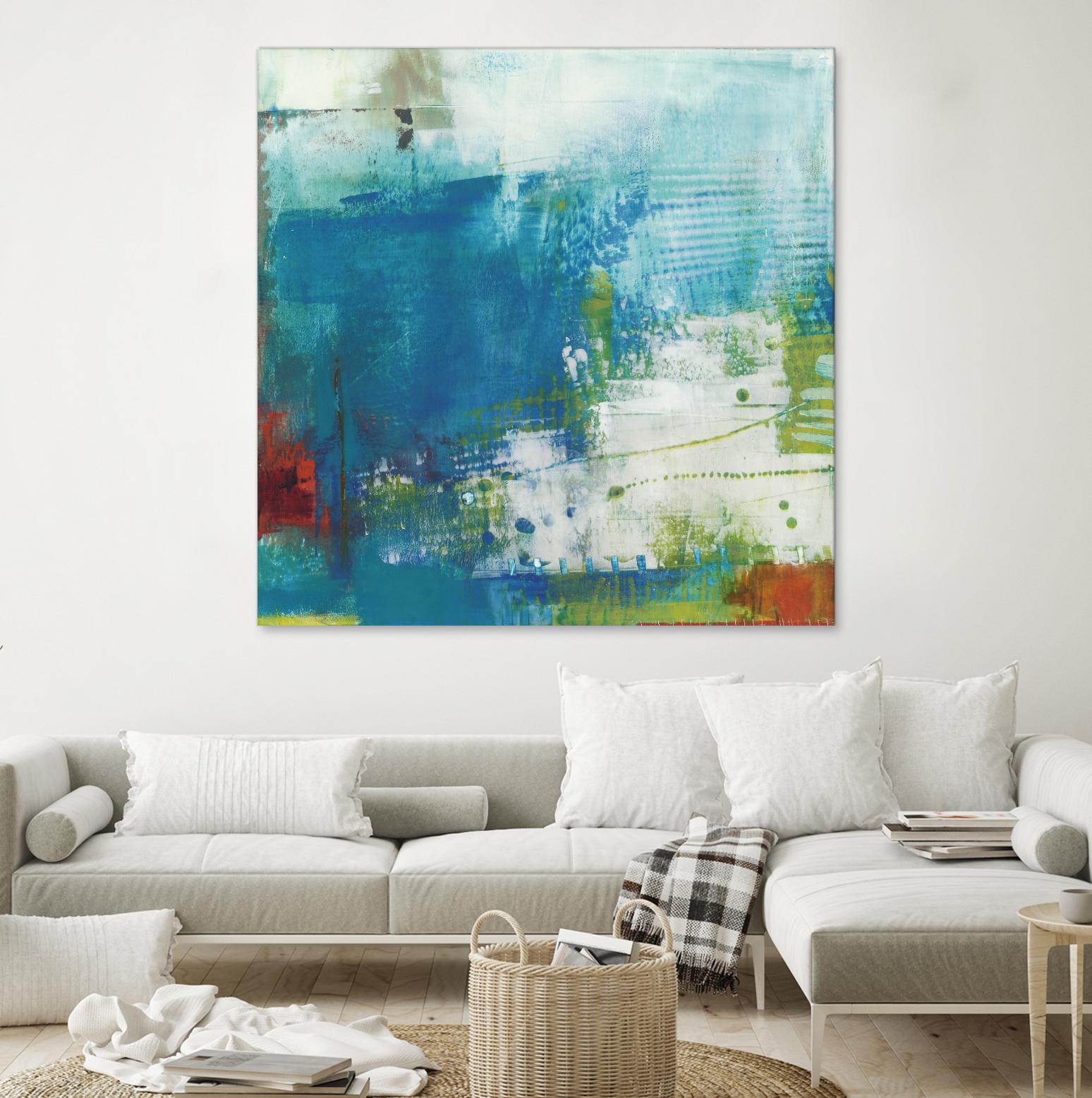 Hey Day III by Sue Jachimiec on GIANT ART - blue abstract