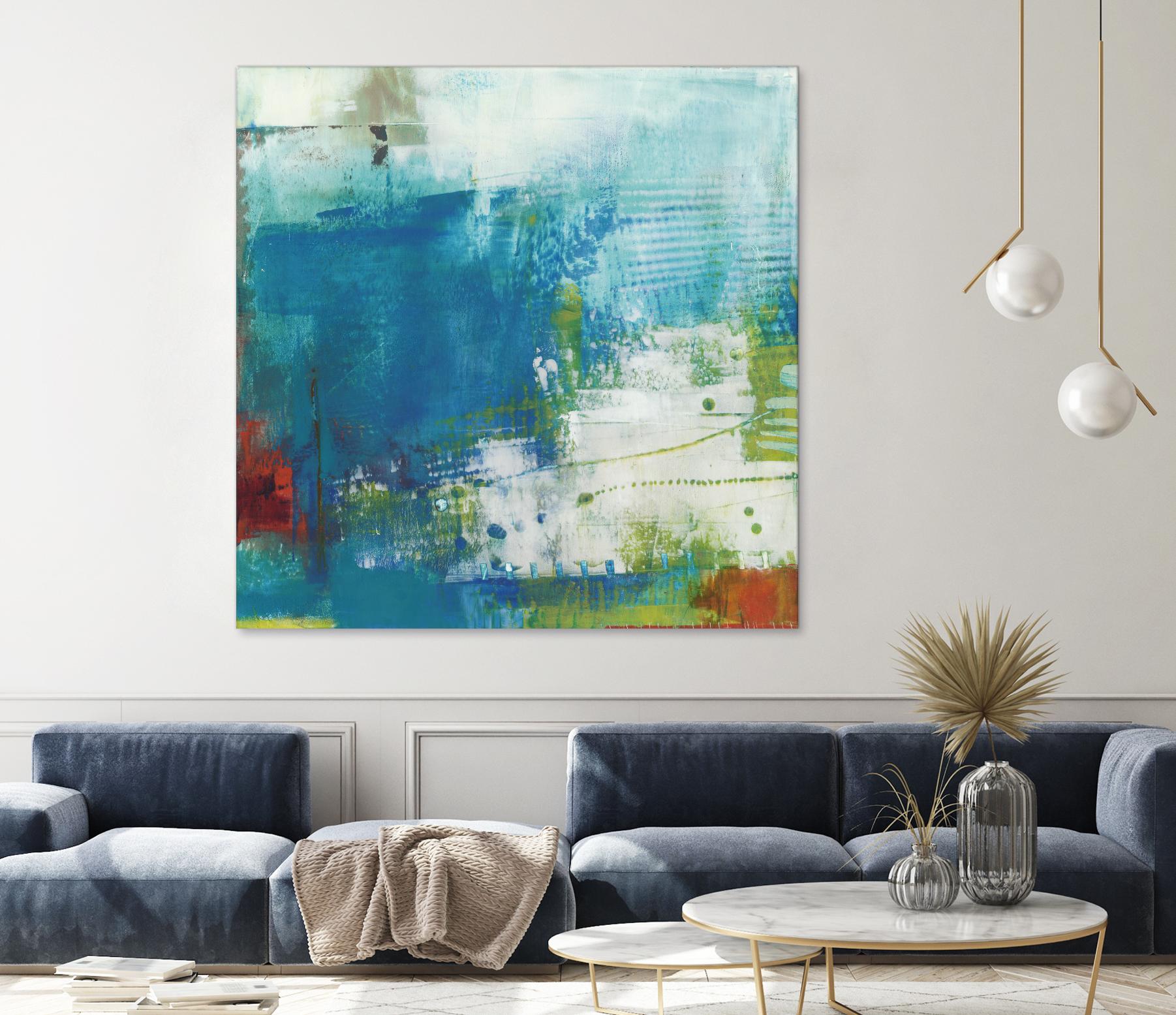 Hey Day III by Sue Jachimiec on GIANT ART - blue abstract