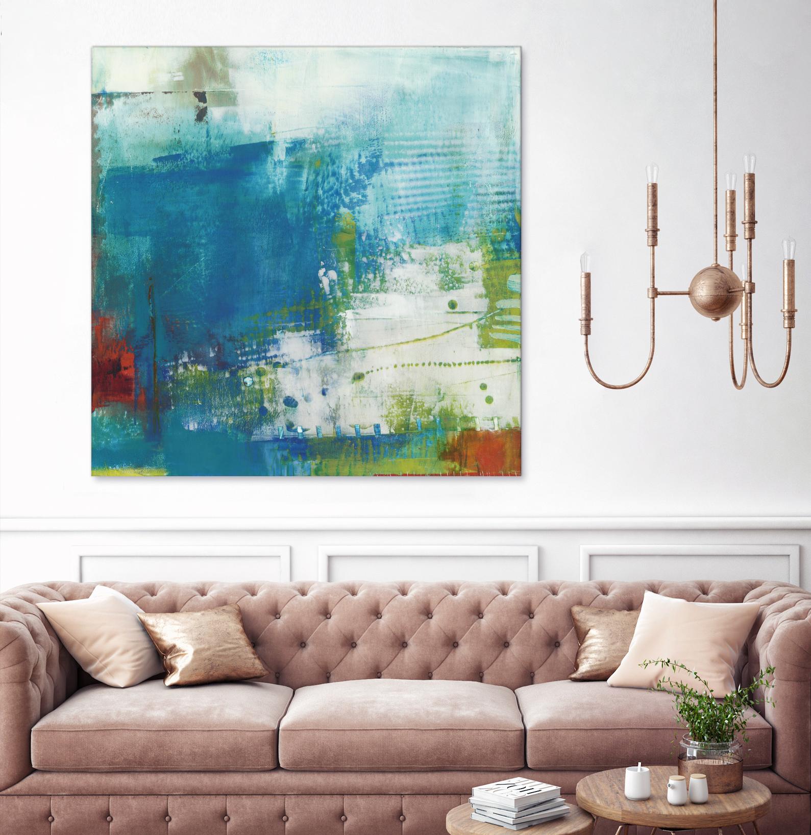 Hey Day III by Sue Jachimiec on GIANT ART - blue abstract