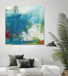 Hey Day III by Sue Jachimiec on GIANT ART - blue abstract
