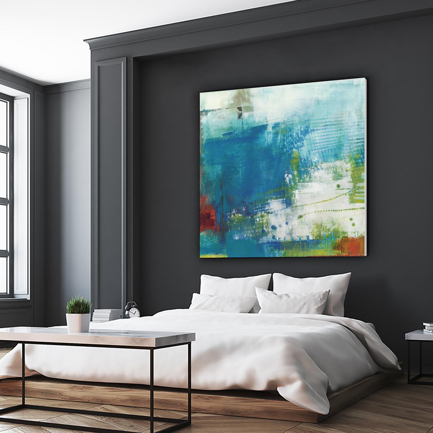 Hey Day III by Sue Jachimiec on GIANT ART - blue abstract