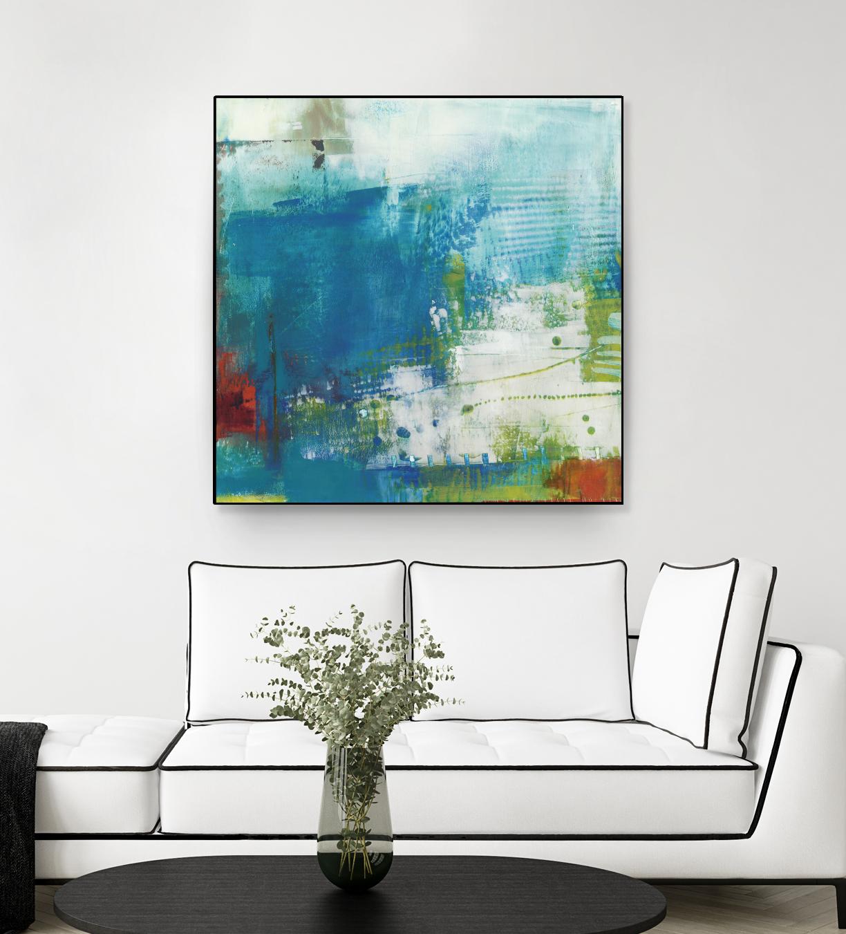 Hey Day III by Sue Jachimiec on GIANT ART - blue abstract