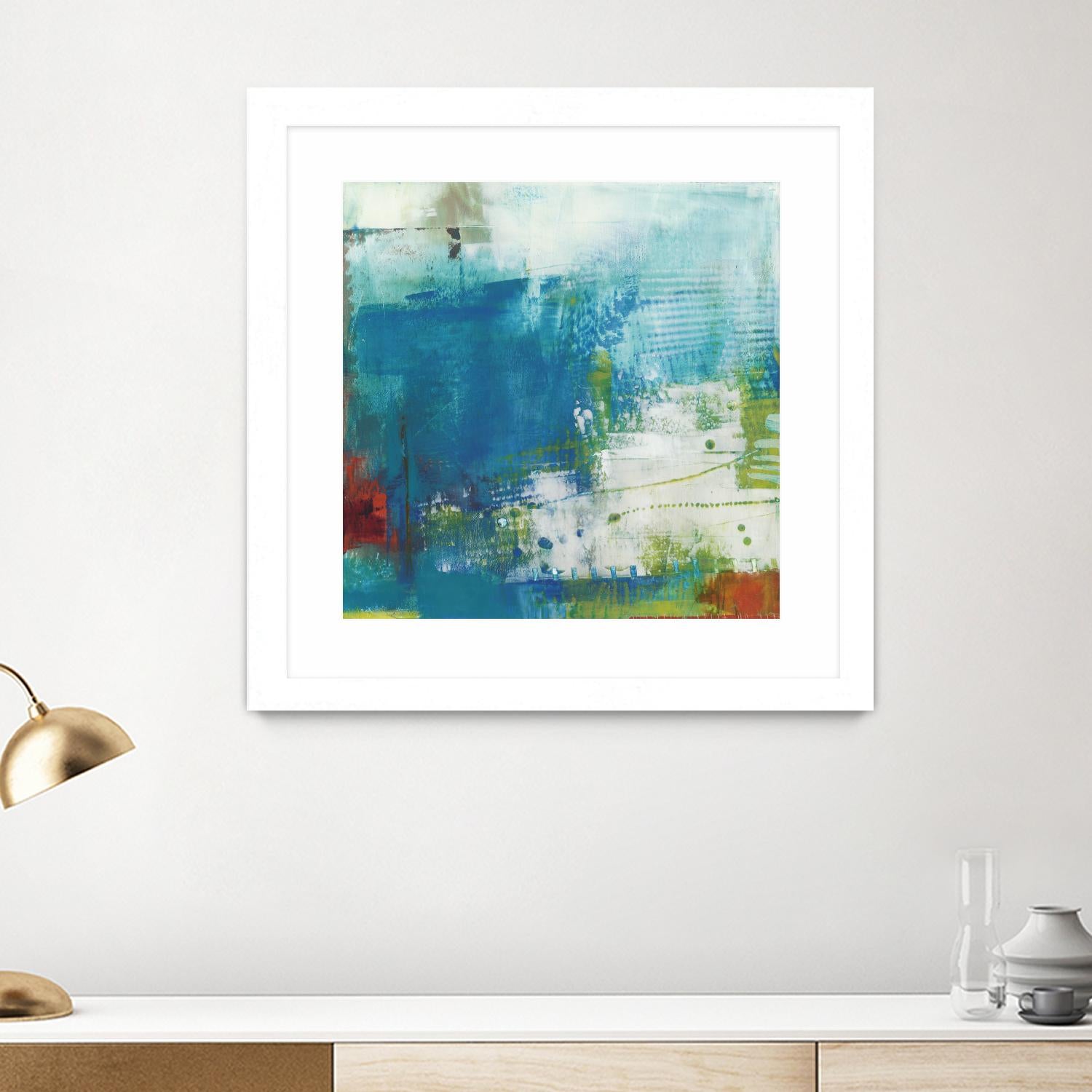 Hey Day III by Sue Jachimiec on GIANT ART - blue abstract