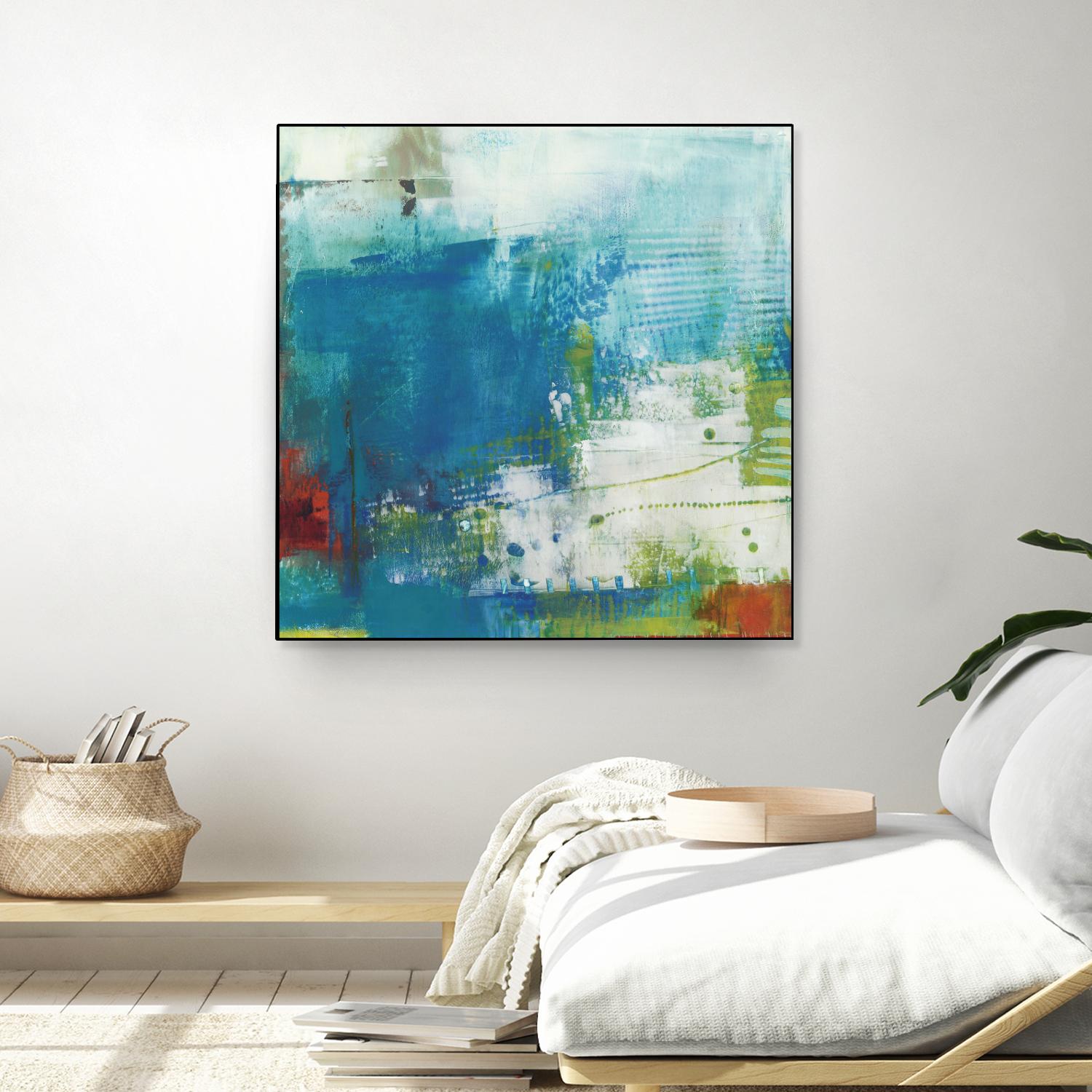 Hey Day III by Sue Jachimiec on GIANT ART - blue abstract