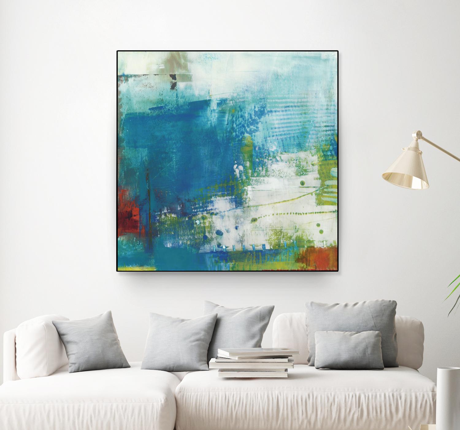 Hey Day III by Sue Jachimiec on GIANT ART - blue abstract