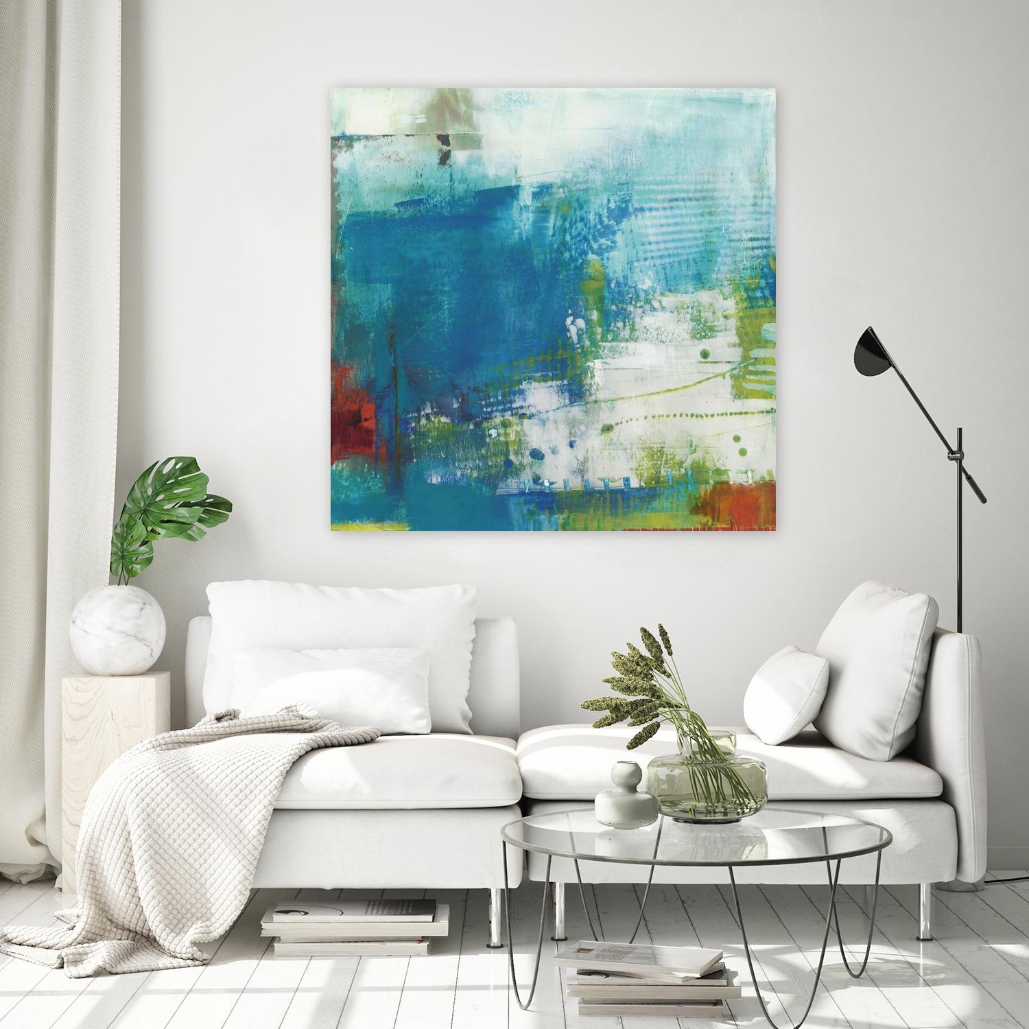 Hey Day III by Sue Jachimiec on GIANT ART - blue abstract