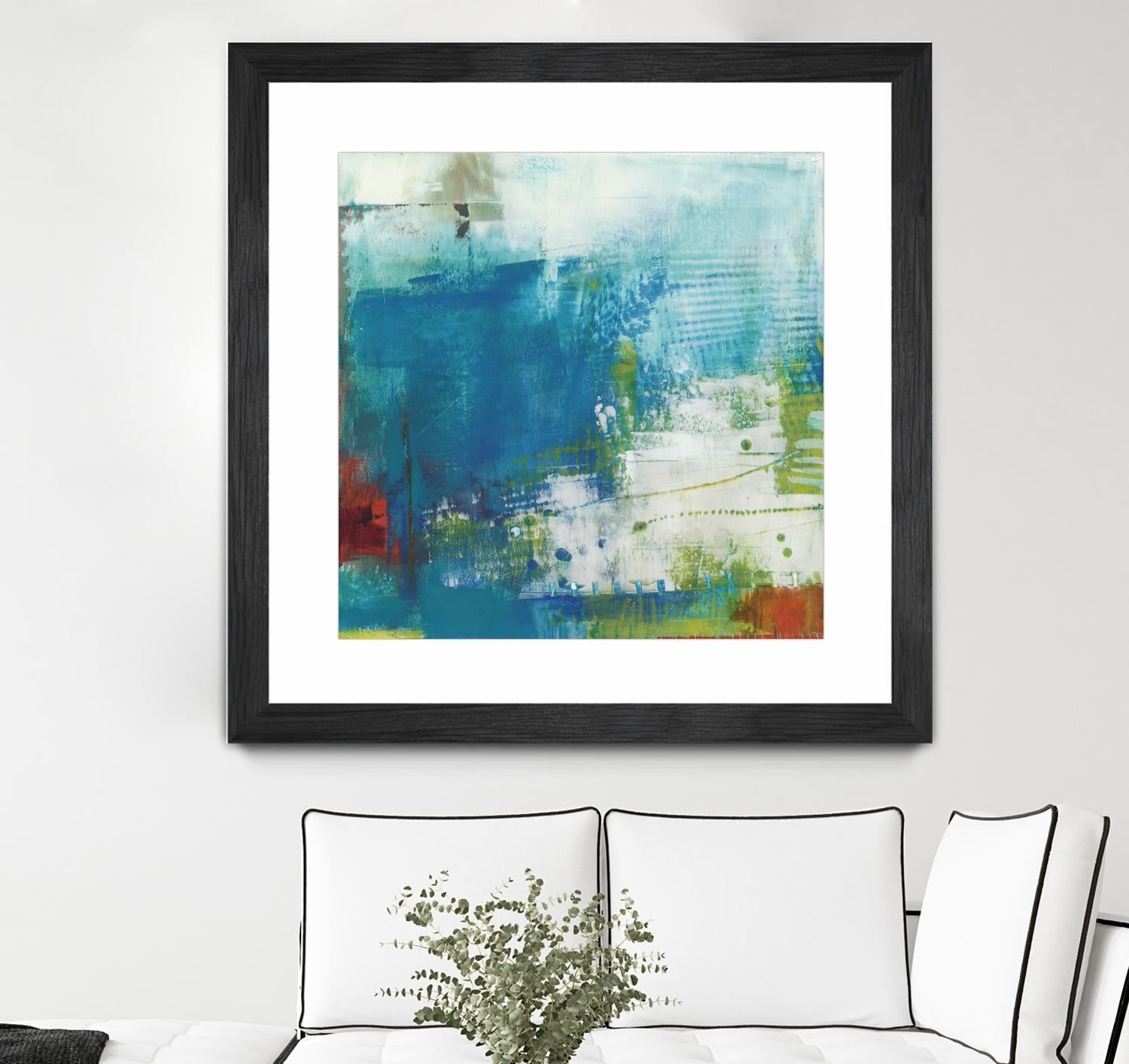 Hey Day III by Sue Jachimiec on GIANT ART - blue abstract