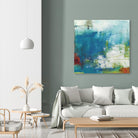Hey Day III by Sue Jachimiec on GIANT ART - blue abstract