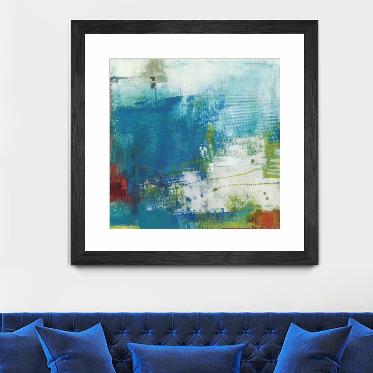 Hey Day III by Sue Jachimiec on GIANT ART - blue abstract