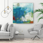 Hey Day III by Sue Jachimiec on GIANT ART - blue abstract