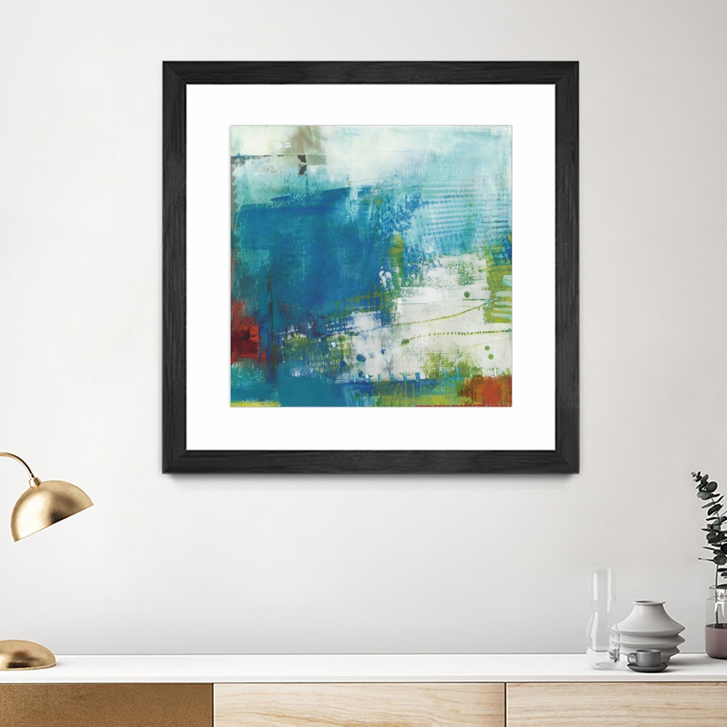 Hey Day III by Sue Jachimiec on GIANT ART - blue abstract