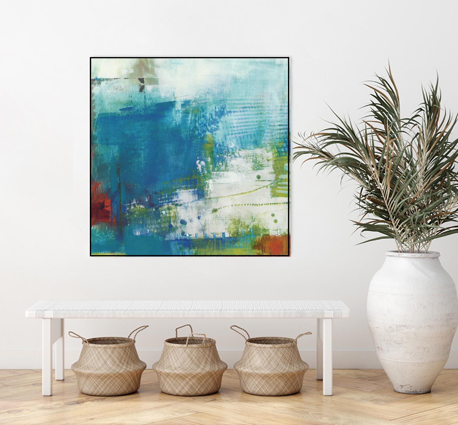 Hey Day III by Sue Jachimiec on GIANT ART - blue abstract