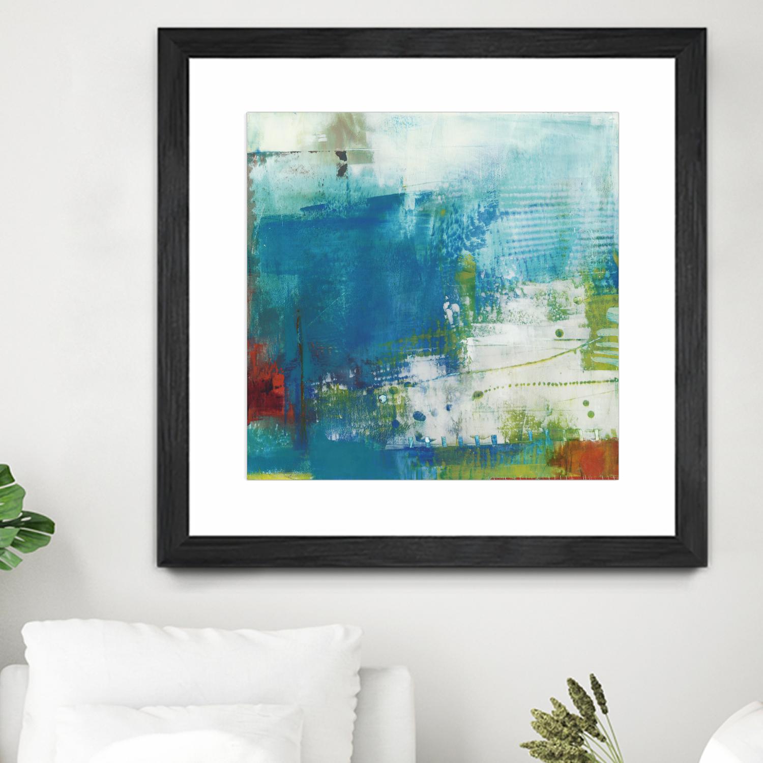 Hey Day III by Sue Jachimiec on GIANT ART - blue abstract