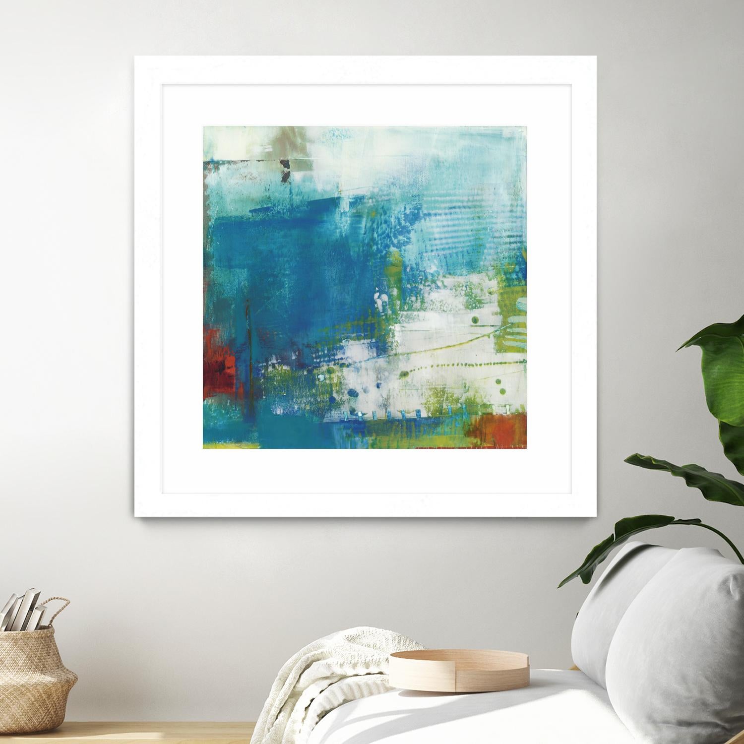 Hey Day III by Sue Jachimiec on GIANT ART - blue abstract