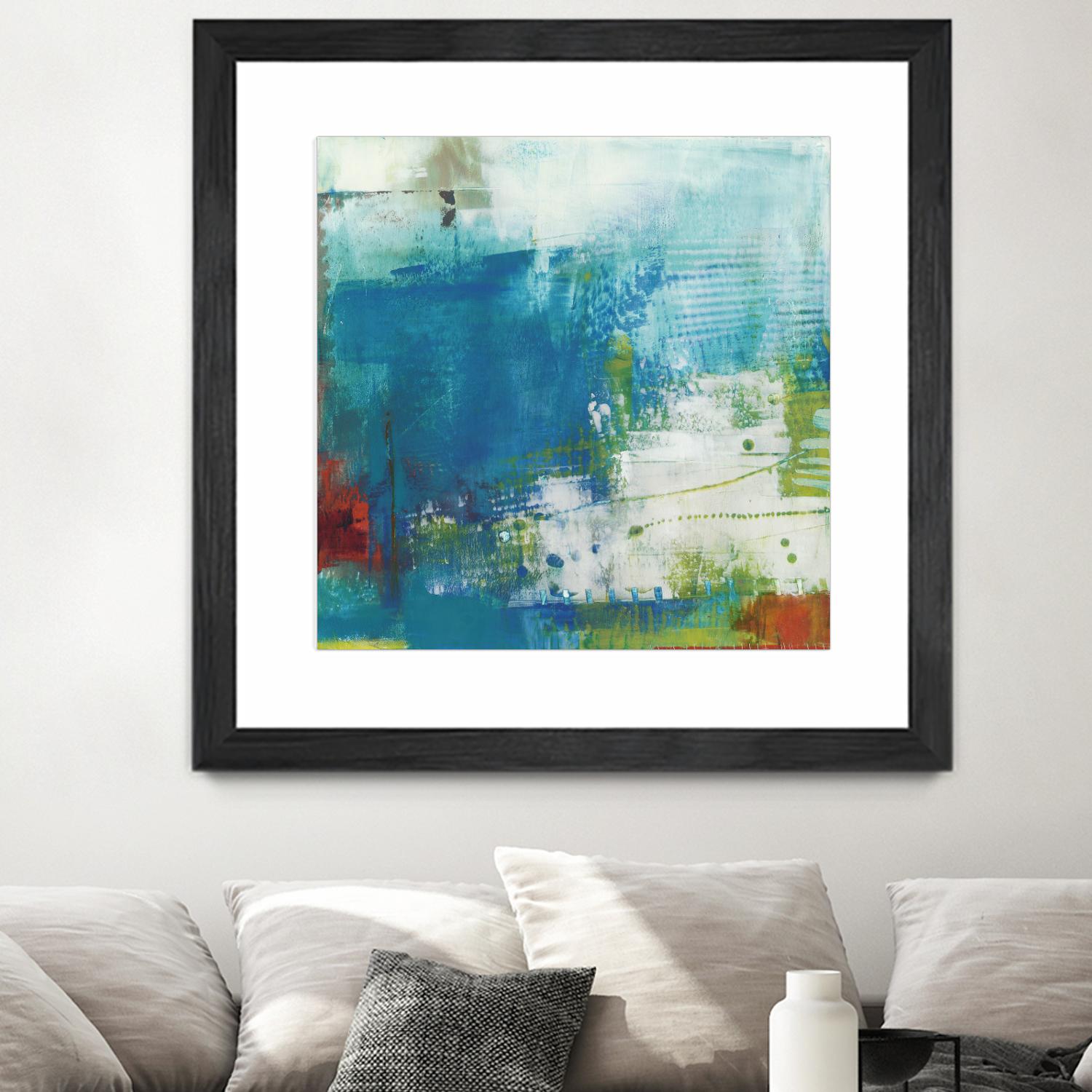 Hey Day III by Sue Jachimiec on GIANT ART - blue abstract