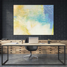 Blue Lux I by Sue Jachimiec on GIANT ART - blue abstract