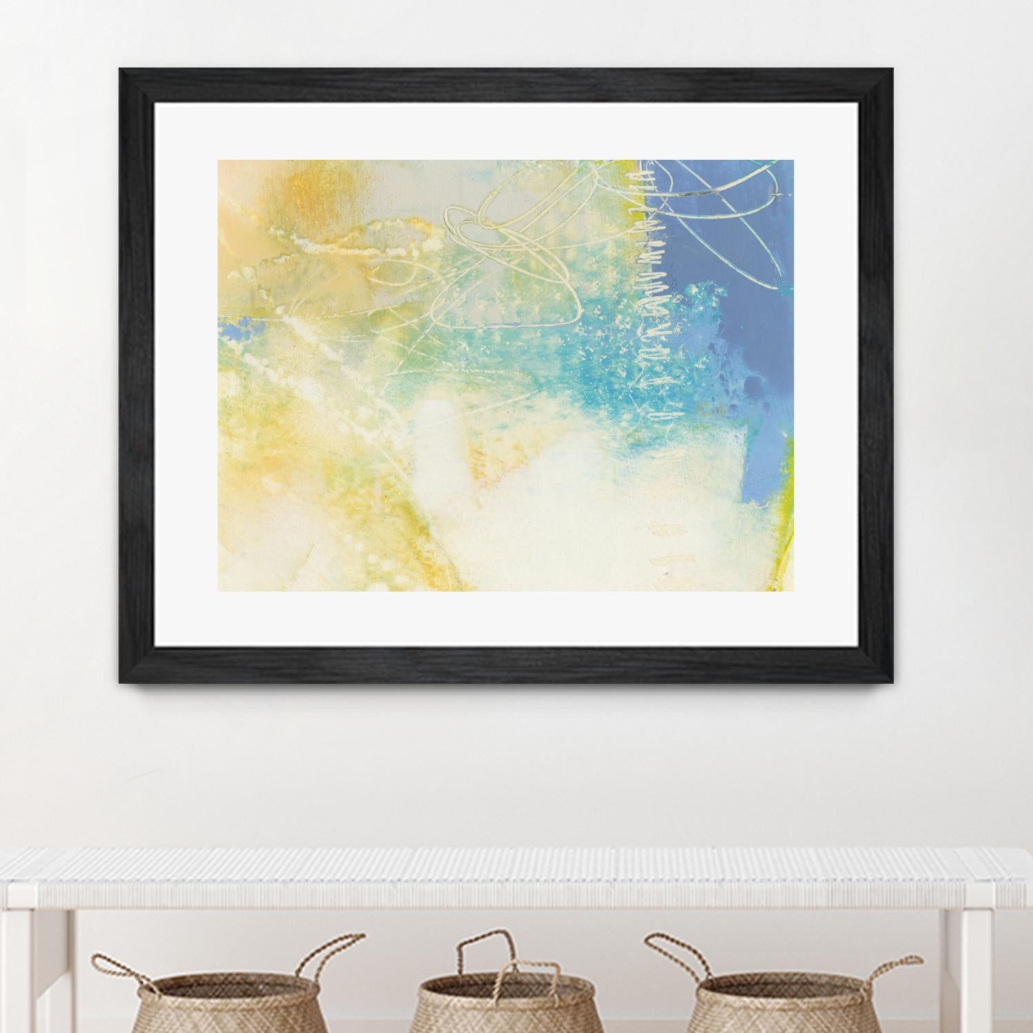 Blue Lux I by Sue Jachimiec on GIANT ART - blue abstract