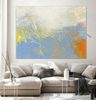 Blue Lux II by Sue Jachimiec on GIANT ART - blue abstract