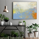 Blue Lux II by Sue Jachimiec on GIANT ART - blue abstract