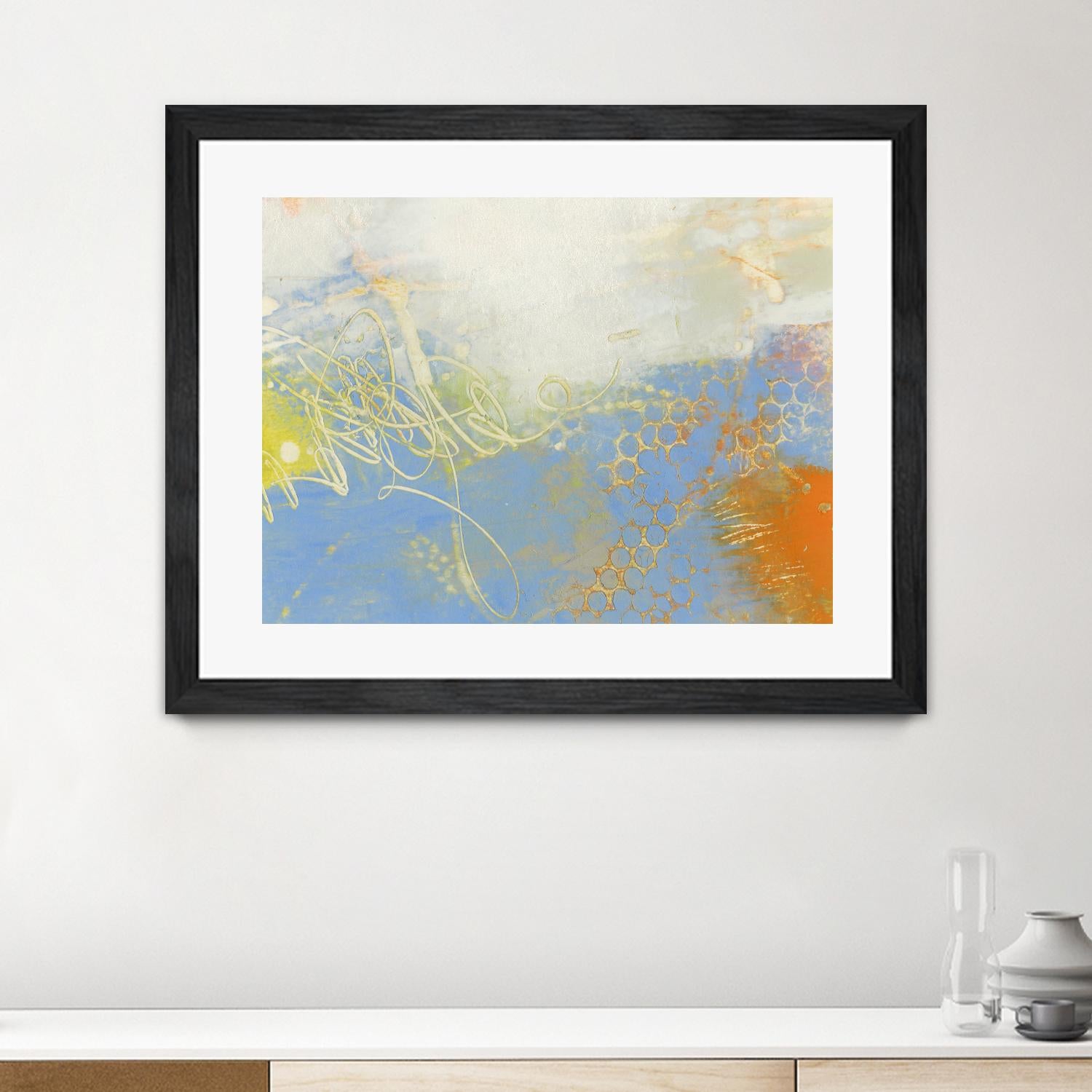 Blue Lux II by Sue Jachimiec on GIANT ART - blue abstract