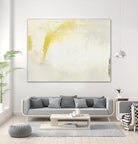 Yellow Lux II by Sue Jachimiec on GIANT ART - yellow abstract