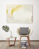 Yellow Lux II by Sue Jachimiec on GIANT ART - yellow abstract