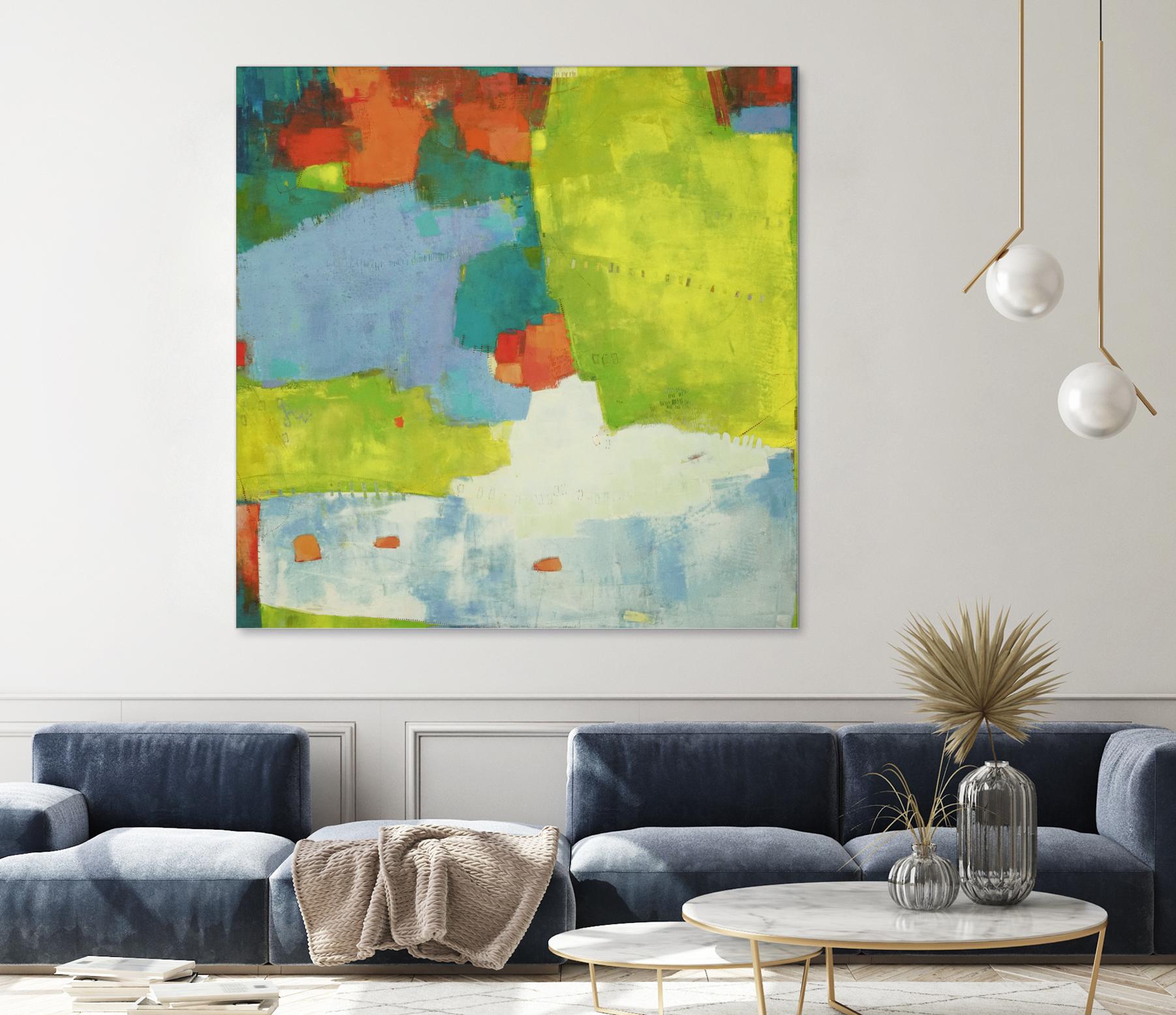 Torp by Sue Jachimiec on GIANT ART - green abstract