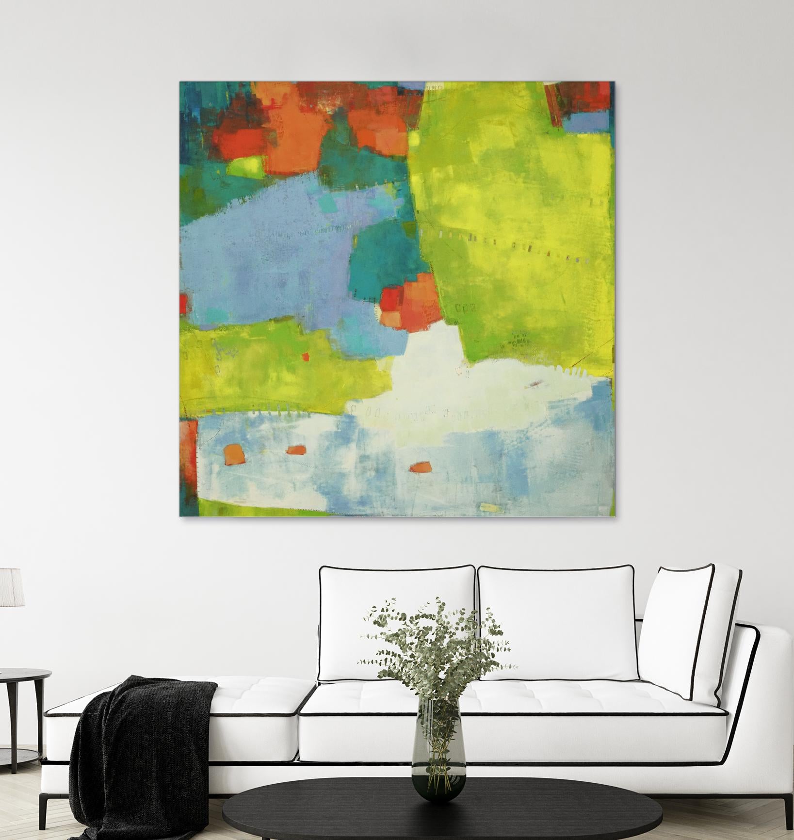 Torp by Sue Jachimiec on GIANT ART - green abstract