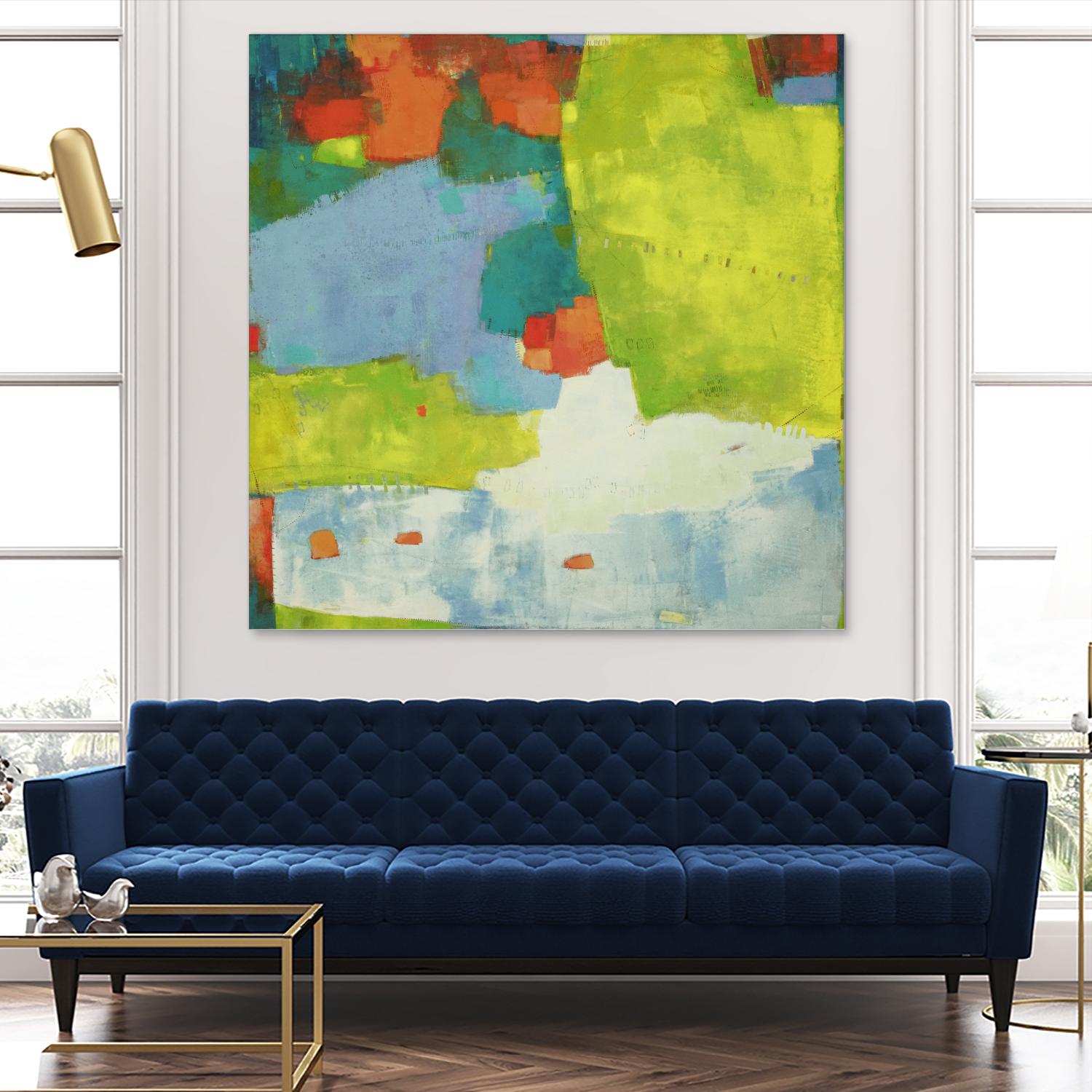 Torp by Sue Jachimiec on GIANT ART - green abstract