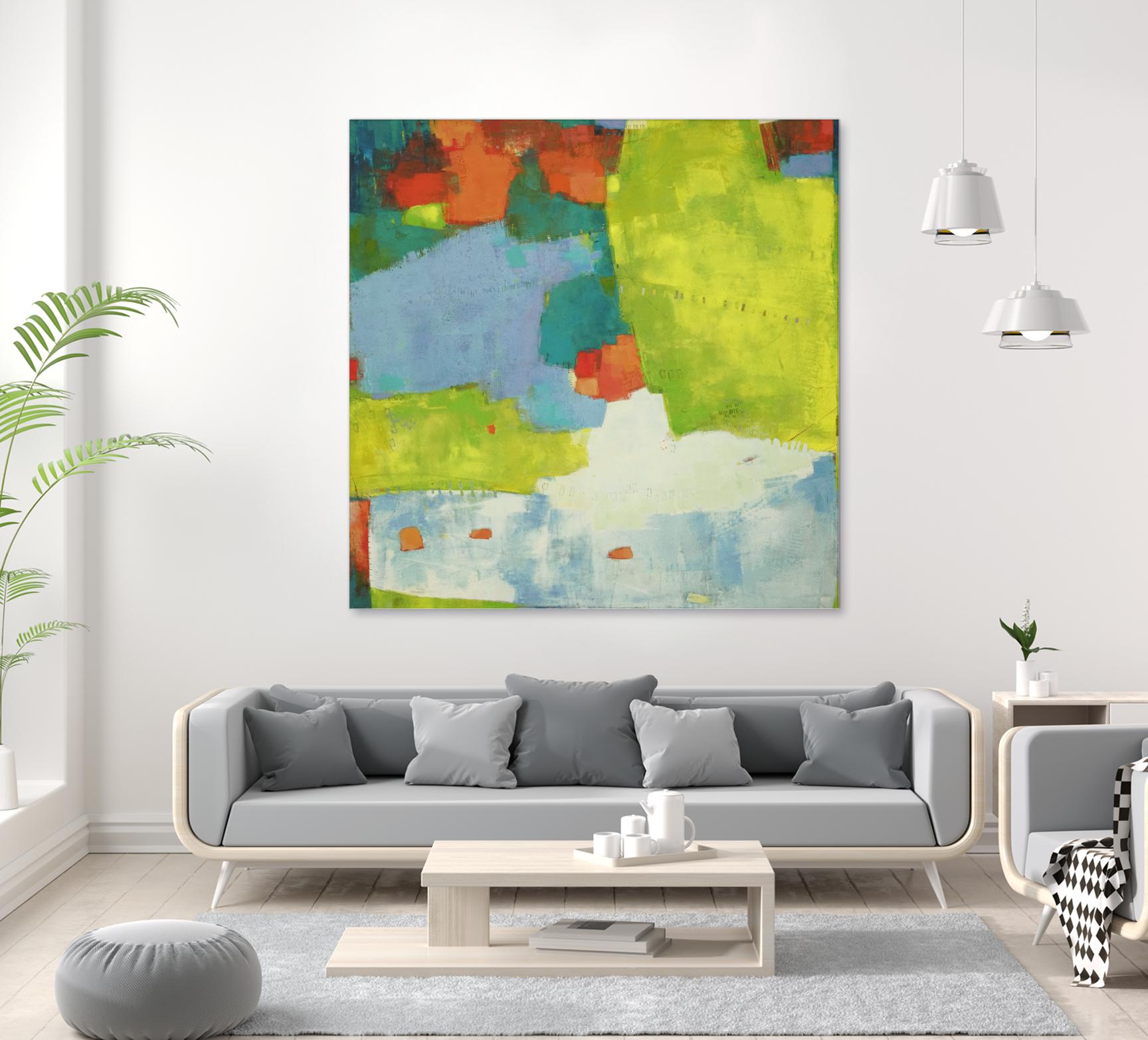 Torp by Sue Jachimiec on GIANT ART - green abstract