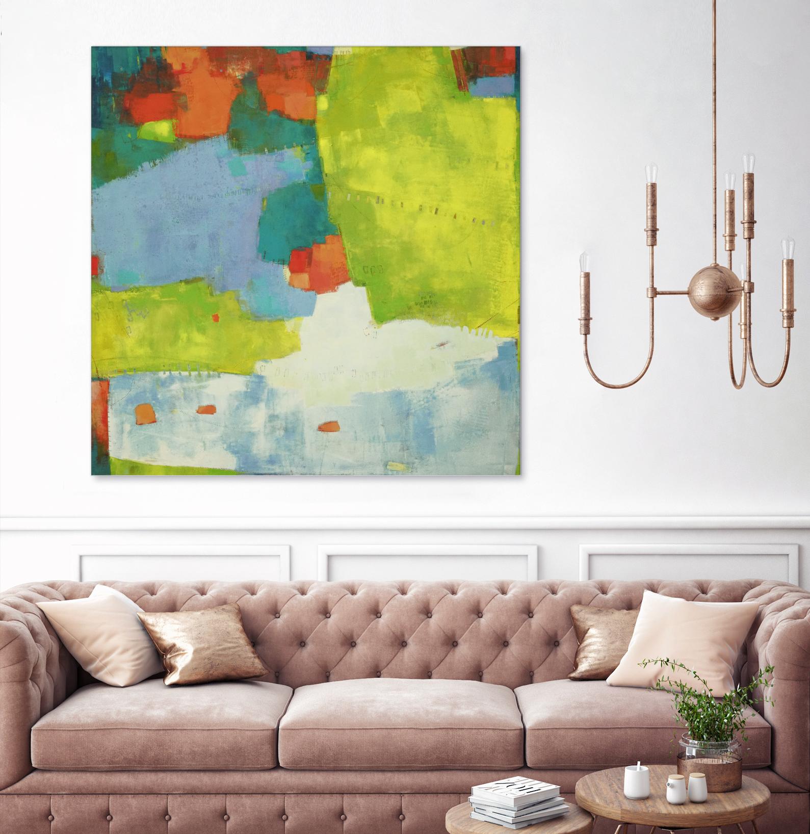 Torp by Sue Jachimiec on GIANT ART - green abstract